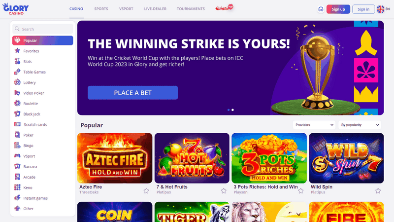 Glory Online Casino Application Review: Mobile Video Gaming, Settlements and Functions